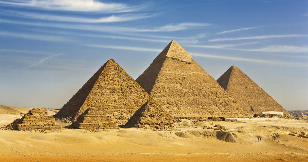 The Pyramids of Giza in Egypt