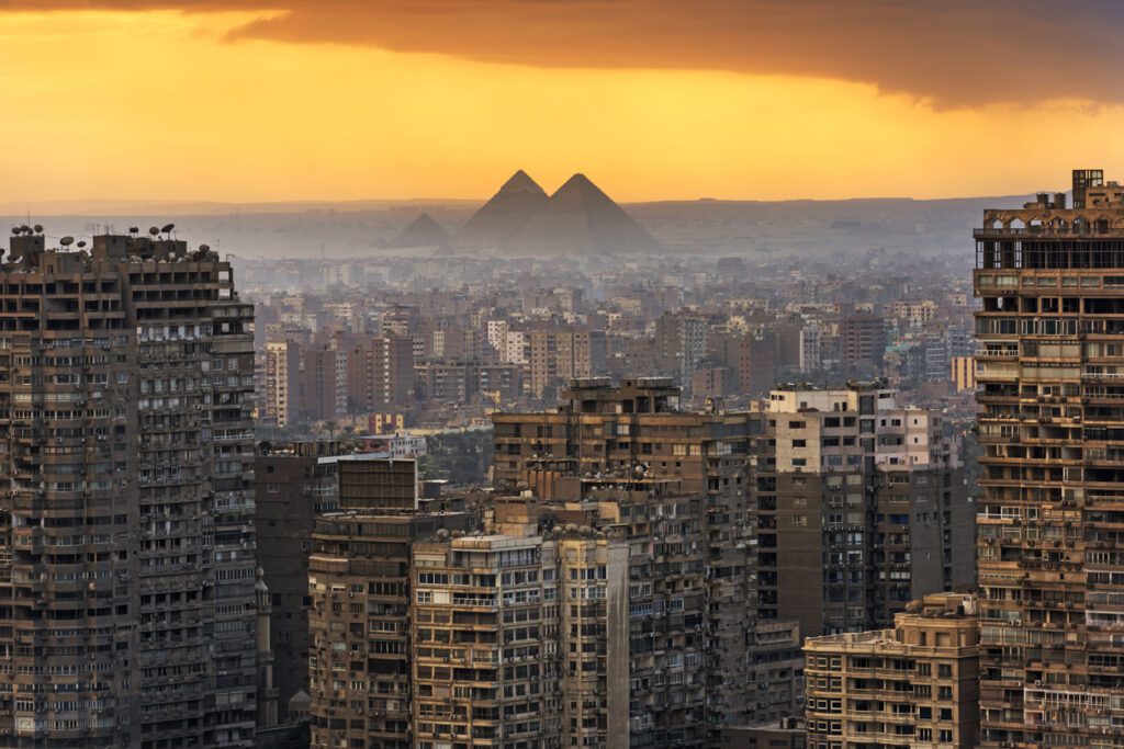 Landscape of Cairo, Egypt