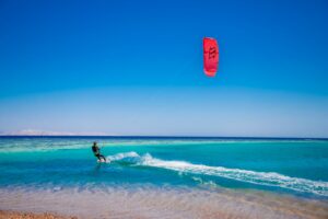 Kite surfing on the Red sea