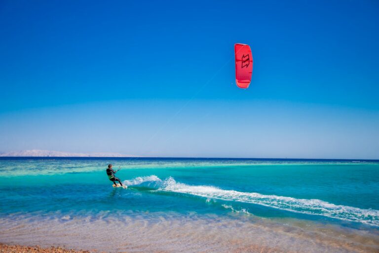 Kite surfing on the Red sea
