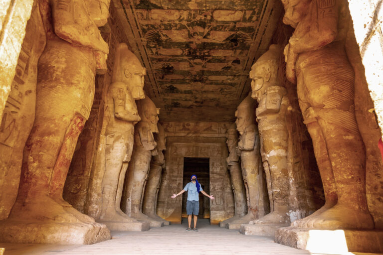 Abu Simbel Temple Egypt with Tourist